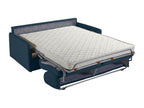 Canapé 2 places convertible express en Zensova bleu foncé - Couchage 120 cm - Matelas 14 cm Zensova YTHO18915