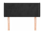 Tête de lit avec oreilles Noir 83x16x78/88 cm Velours MLBW20020
