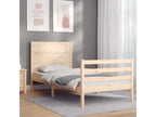 Cadre de lit sans matelas bois massif SSPZ39655