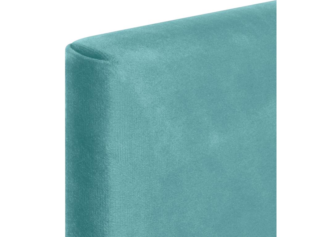 Dormeva Tête de Lit Velours Lisse 95x50 Lits 80/90 - Turquoise TISX32334