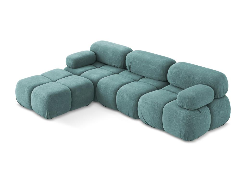 Canapé d'angle modulaire réversible en Chenille - jeans - Dormeva ZKCC32602
