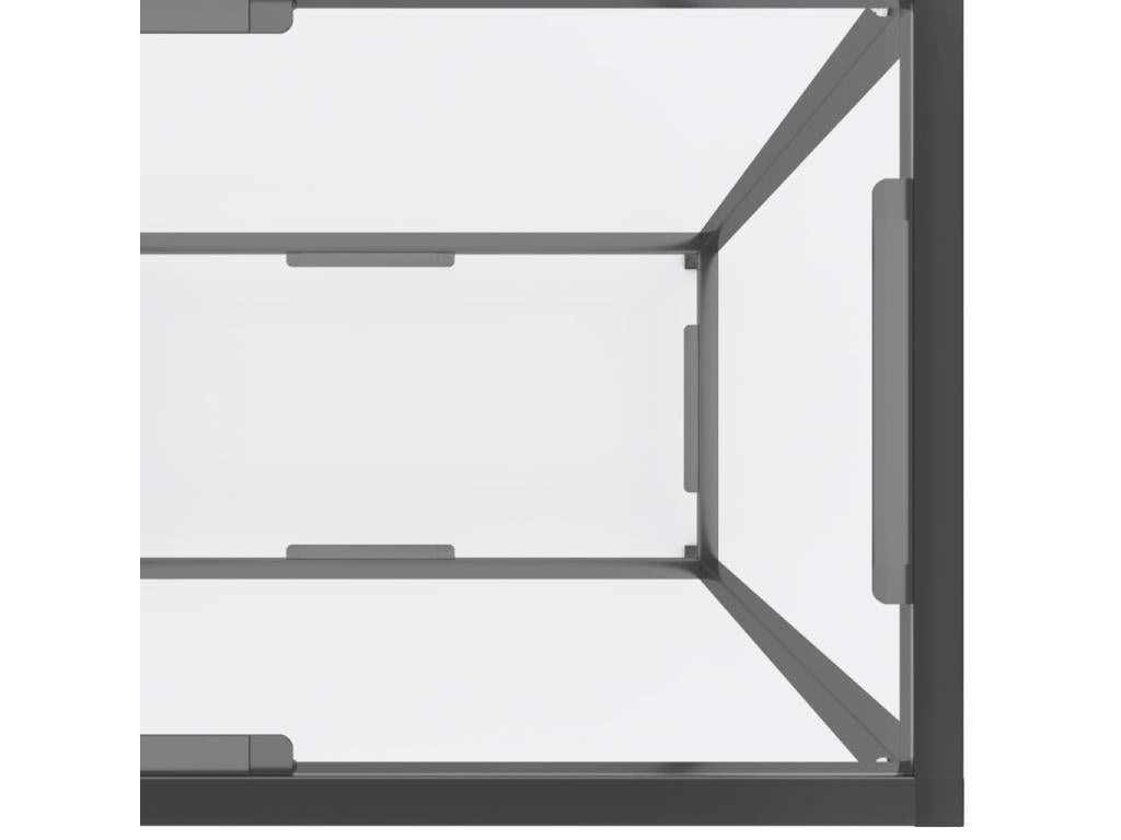 Table console Transparent 180x35x75,5 cm Verre trempé HKMC92111