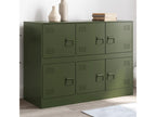 Buffet vert olive 99x39x73 cm acier MVSV98781