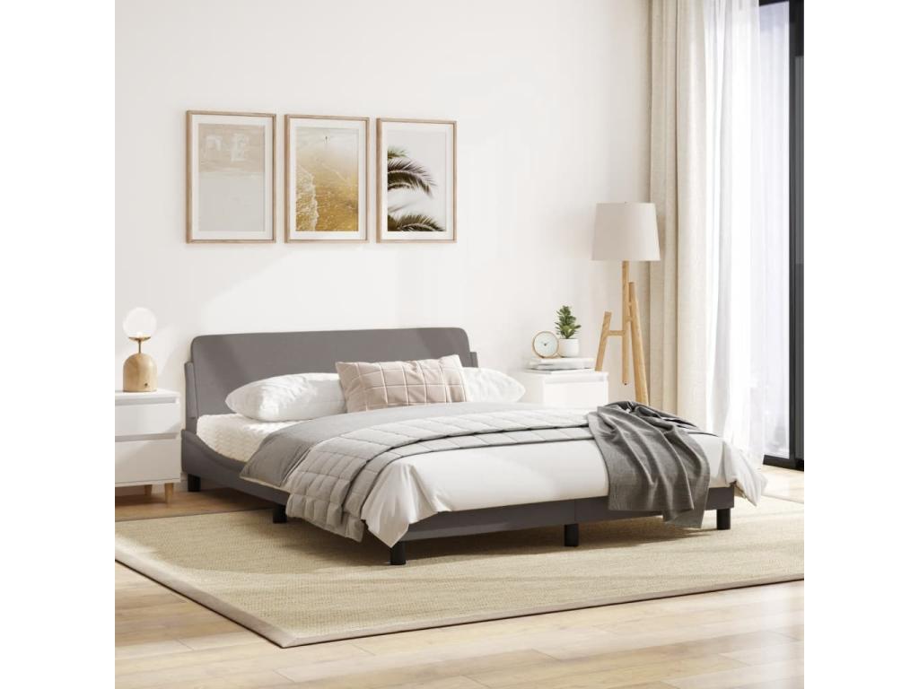 Cadre de lit avec tête de lit Dormeva 160x200 Tissu PSEA83442