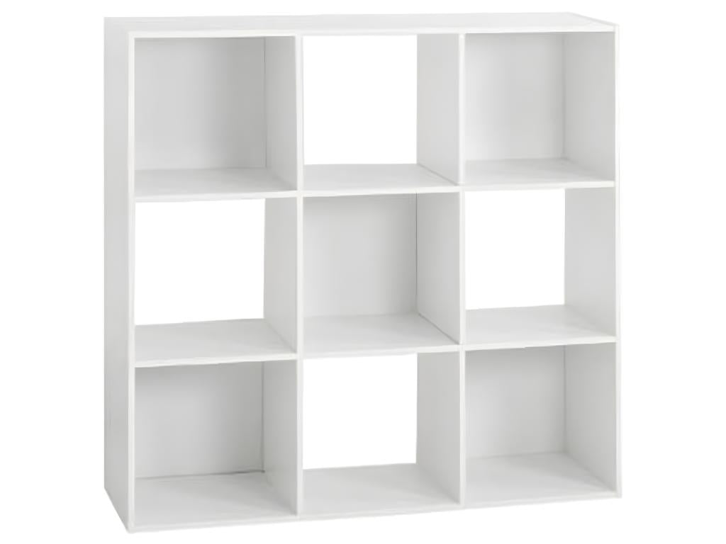 9 caissons en panneaux de particules blanc - Dim L.100.5 x P.32 x H.100.5 cm UCGI40849