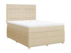 Sommier à Dormeva de lit avec matelas Crème 140x200 cm Tissu OUIZ92161