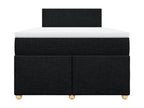 Sommier à Dormeva de lit avec matelas Noir 120x200 cm Tissu VABA33958