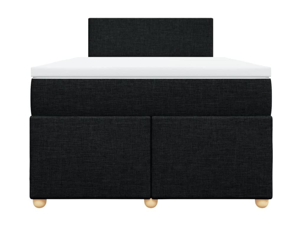 Sommier à Dormeva de lit avec matelas Noir 120x200 cm Tissu VABA33958