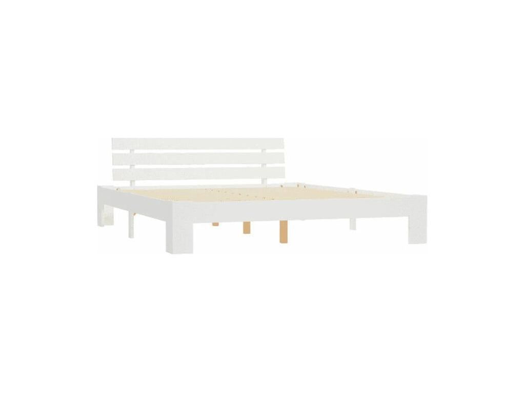 Lit adulte pin massif blanc Dormeva 180x200 NBMN10167