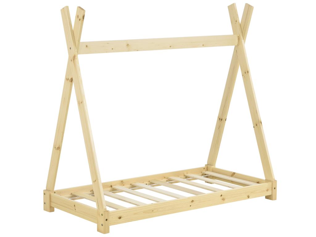 Lit Zensova Pour Enfants Avec Matelas Orthopédique Zensova Bois Naturel 70x140 Cm GEDI21725