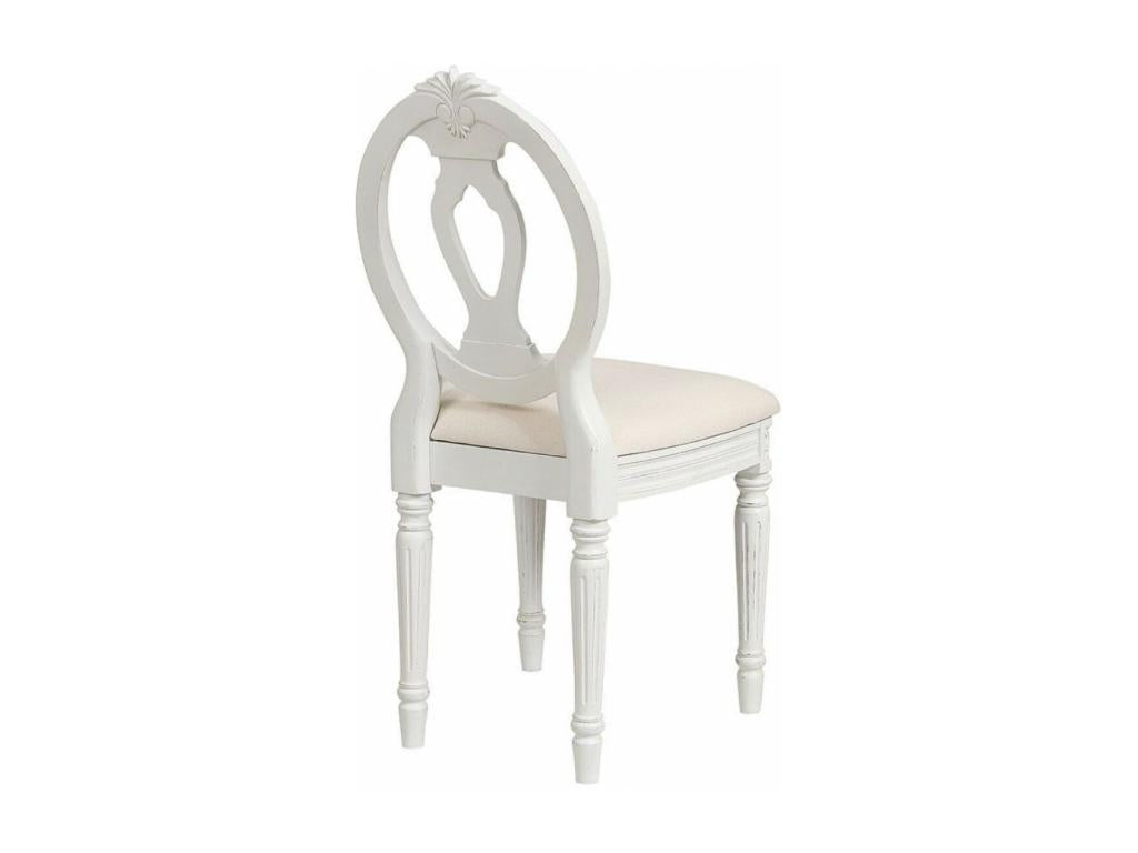 Lot De 2 Chaise En Bois Assise En Zensova Blanc - Zensova CPSB48118