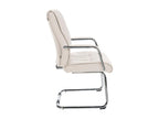 chaises oscillantes - Similicuir / Métal chromé - Crème - Zensova GCWO97597