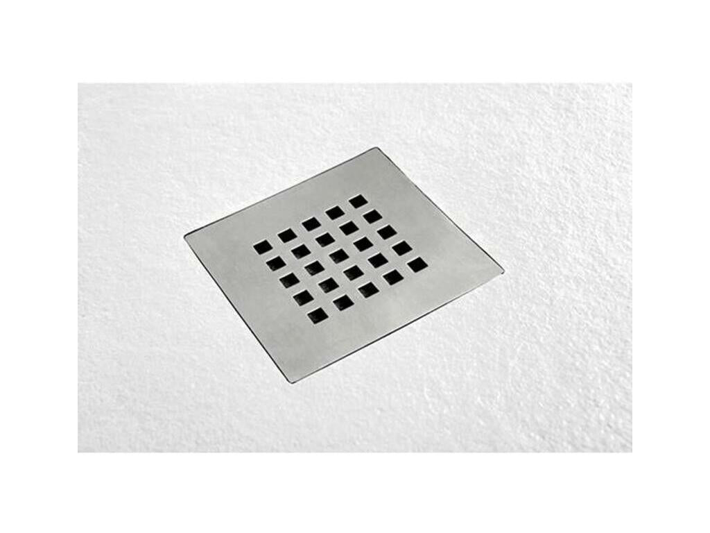 Receveur de Douche 65x130 cm Zensova Slim Blanc en Résine Synthétique et Poudre de Marbre Avec Drain Libre TTLJ05153