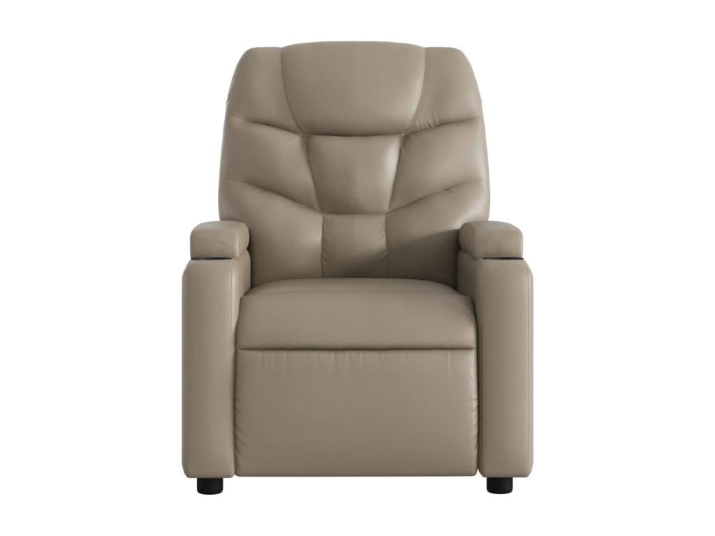 Fauteuil inclinable électrique cappuccino similicuir XPVU31789