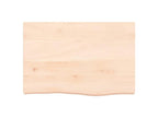 Etagère murale 60x40x 2-6 cm bois de chêne massif non traité UDKG79924