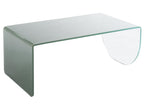 Table basse en verre trempé - Transparent et vert - Dormeva PXED87879