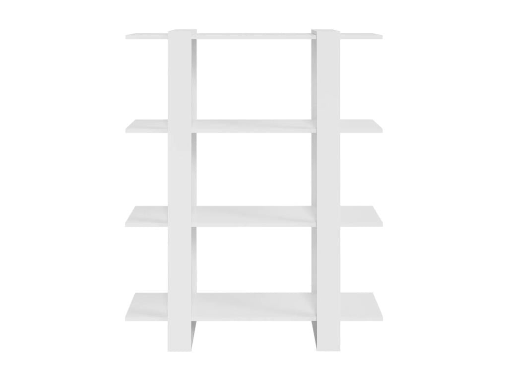 Bibliothèque/Séparateur de pièce Blanc brillant 100x30x123.5 cm GORX74093