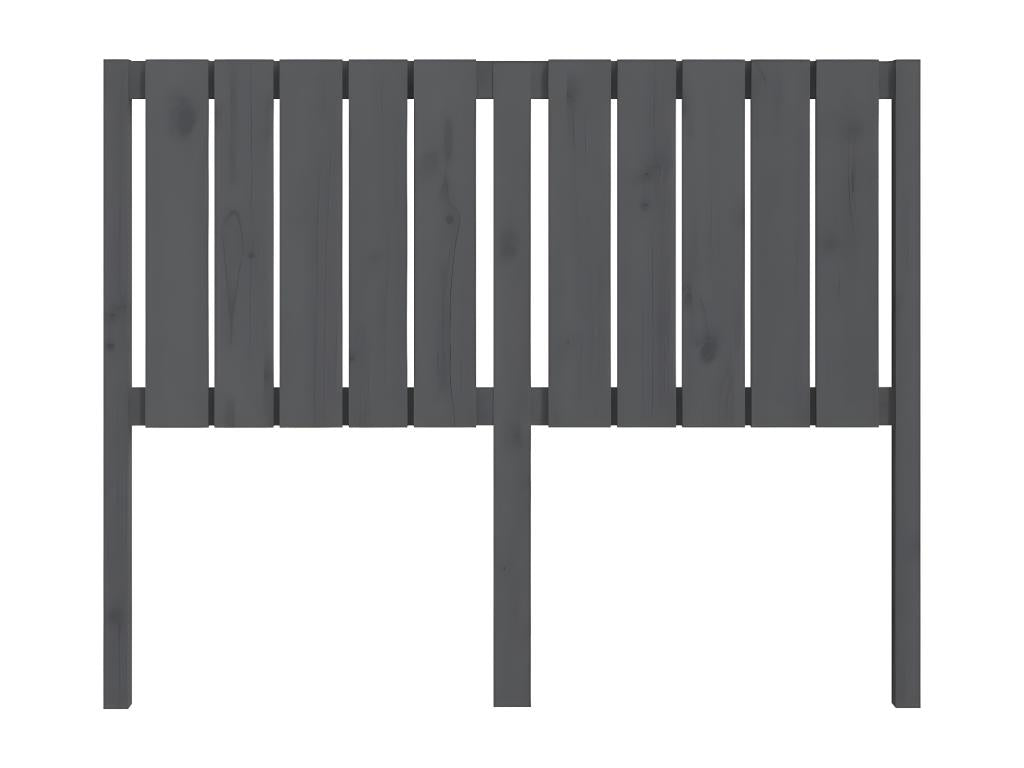 Tête de lit Gris 125,5x4x100 cm Bois massif de pin UWIM10860