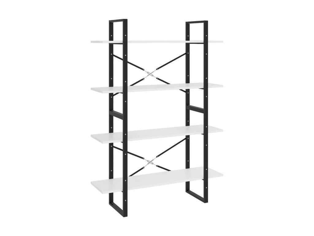 Bibliothèque à 4 niveaux Blanc 100x30x140 EMJJ94742