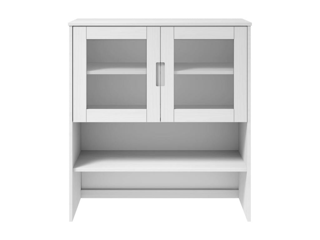 Dessus de buffet Zensova Blanc 90x35x100 cm Bois massif de pin OHHO96099