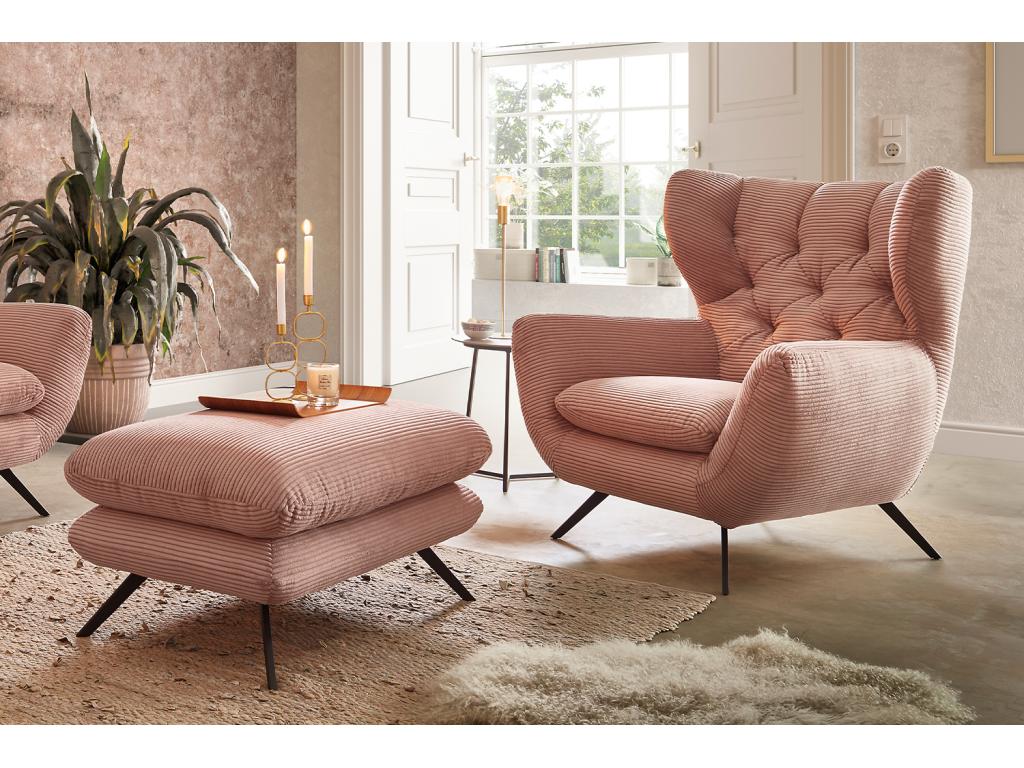 Fauteuil - Rose - CHARME QJUW20955