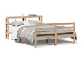 Cadre de lit sans matelas 140x200 cm bois massif de pin VEPD24051