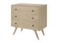 Commode en bois gravé 3 tiroirs - Dormeva XAOD40077