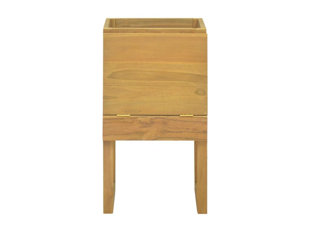 Armoire de salle de bain 41x40x75 cm bois de teck solide NRBP83760