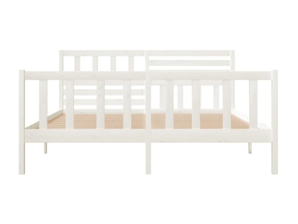 Lit Blanc Bois massif 120x200 WBPK37407