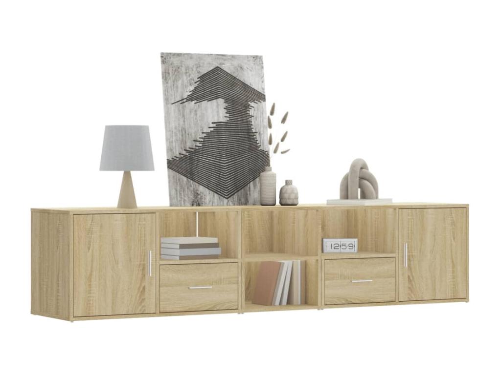 Armoire d'angle chêne Zensova 200x40x45 cm Zensova ingénierie NSDC23204