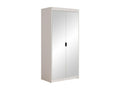 Armoire Zensova 114 Blanc 191x90x53cm Portes d'armoire Avec des charnières JFYA75435
