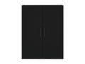 Buffet haut Noir 69,5x34x180 cm Bois d'ingénierie HDOW51430