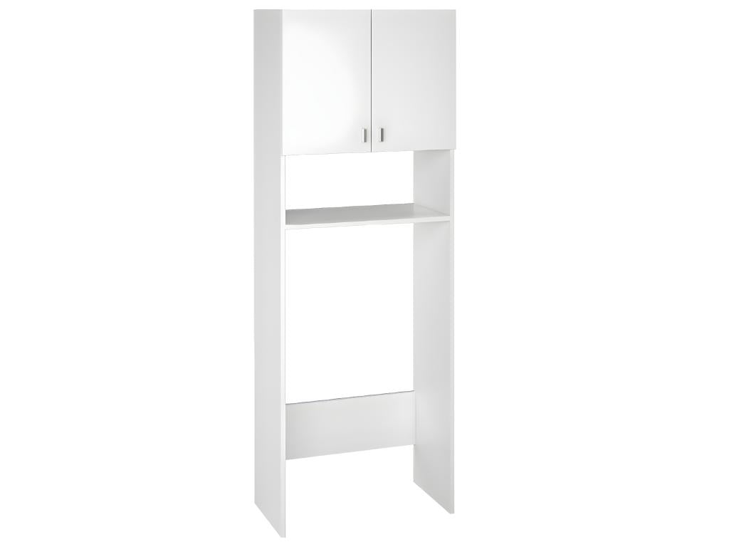 Armoire / Meuble SDB coloris blanc - Hauteur 180 x Longueur 64 x Profondeur 35.6 cm LQWC75131