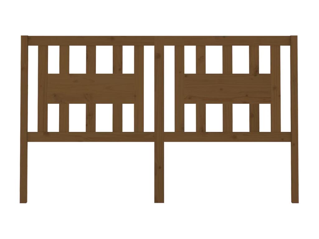 Tête de lit Marron miel 141x4x100 cm Bois massif de pin GKXI08564