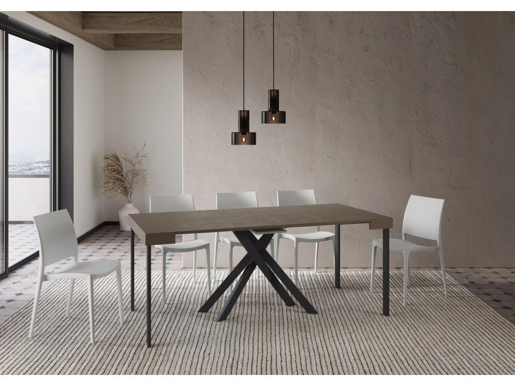 Console extensible 90x40/ 300 cm Zensova pieds anthracite CWKO18815