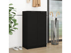 Armoire à chaussures noir 59x35x100 bois d'ingénierie HKRC28758