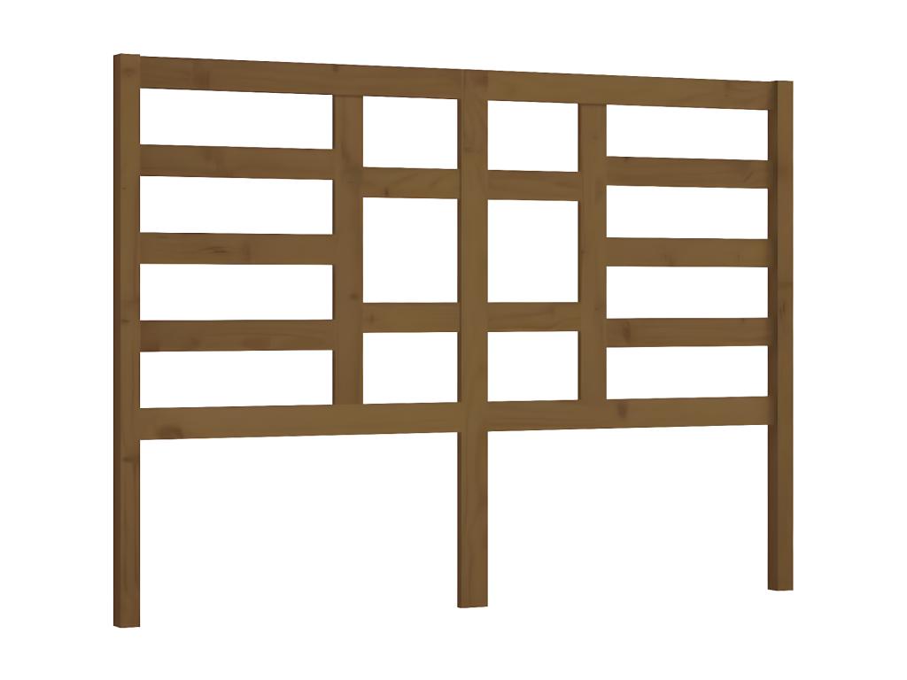 Tête de lit Marron miel 156x4x104 cm Bois massif de pin KXCH85968