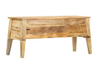 Boîte de rangement 99x35x48 Bois de manguier solide KURI42605