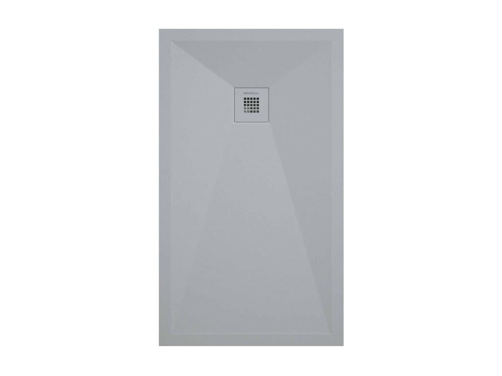 Récepteur de douche gris clair lisse Dormeva Plus grille de couleur - 90x70 cm TSXR97700