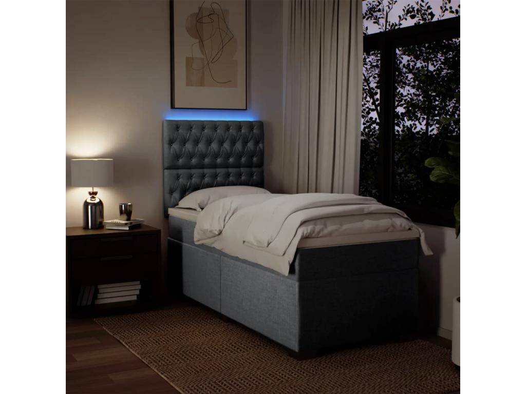 Zensova à Zensova de lit avec matelas gris clair 80x200 cm Zensova JKYS13658