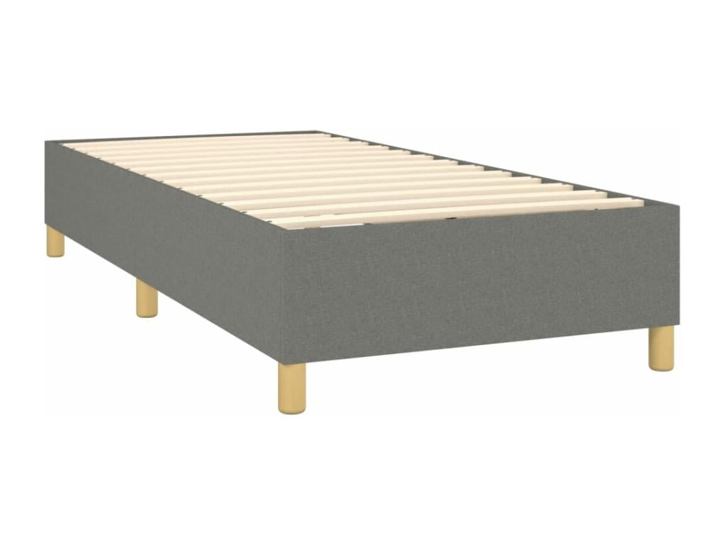 Sommier à Dormeva de lit matelas LED Gris foncé 90x200cm Tissu VCDJ55766