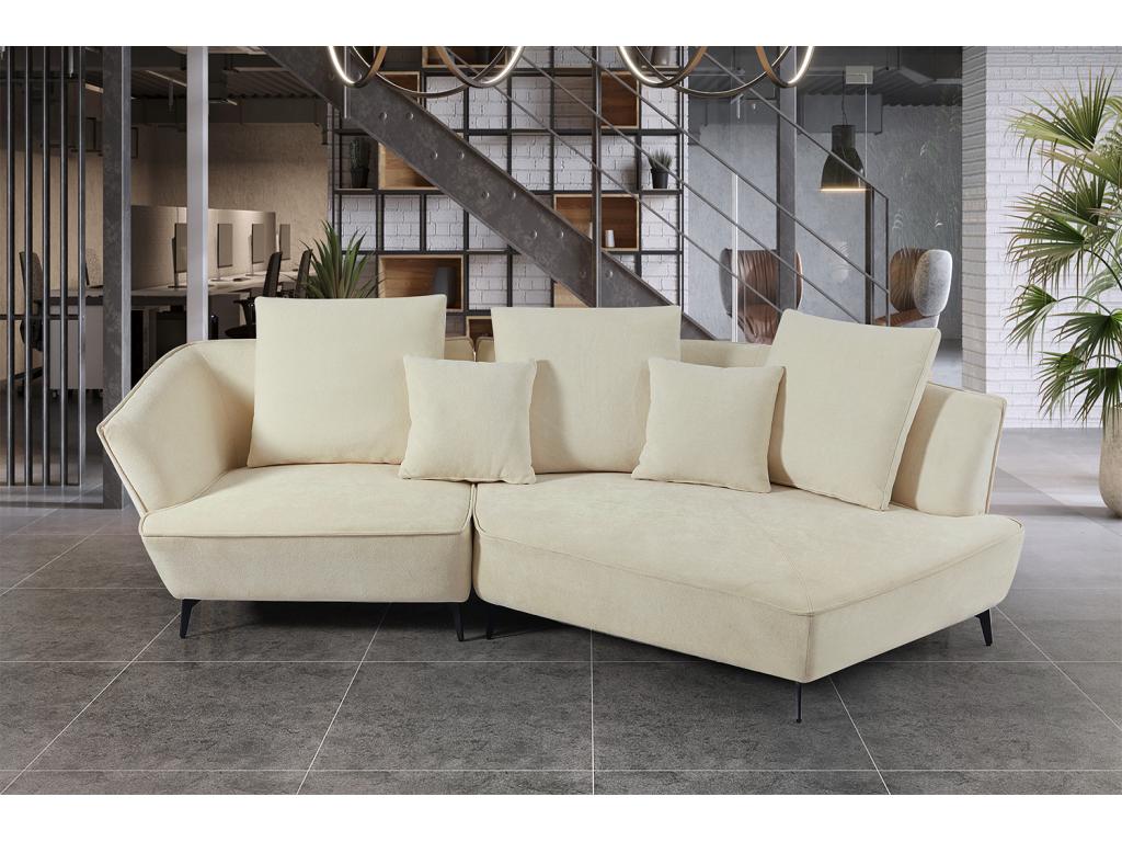 Canapé - blanc crème tissu tissé - Dormeva AZRX37492