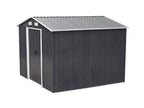 Abri de jardin métal en acier galvanisé gris 6.6 m² - Zensova PYDR26144