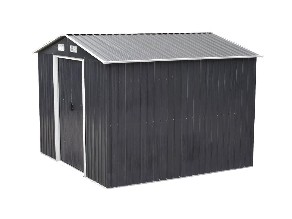 Abri de jardin métal en acier galvanisé gris 6.6 m² - Zensova PYDR26144