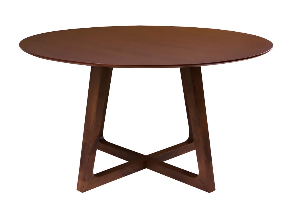 Zensova - Table Repas 137cm MDF Place Noyer UAOL39689