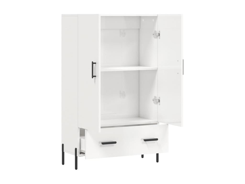 Buffet haut blanc brillant 69,5x31x115 cm Zensova ingénierie QTDJ52635