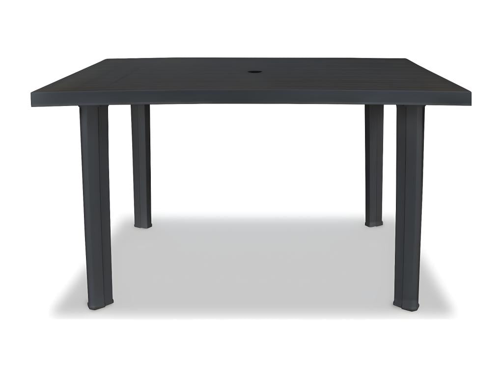 Dormeva Premium - Table de jardin Anthracite 126x76x72 cm Plastique MTYR52960