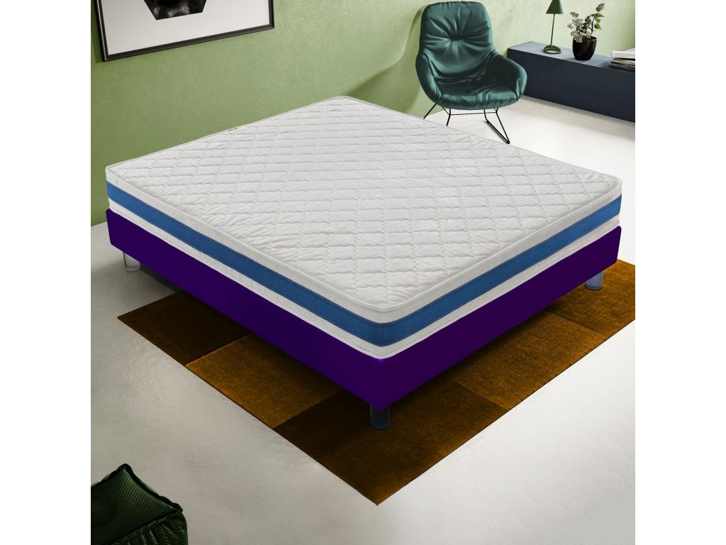 Matelas en mousse - réversible - 11 zones de confort – niveau de rigidité H4 120x190 cm IXGN01431