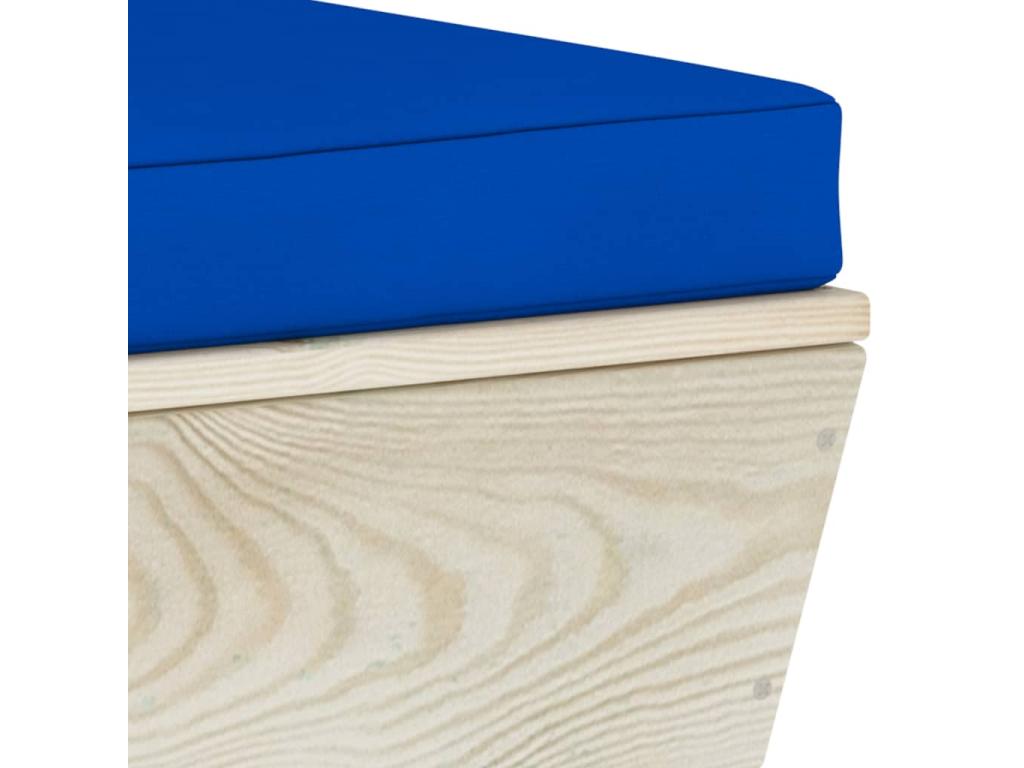 Salon de jardin palette 6 pièces avec coussins Épicéa imprégné LMKC66680