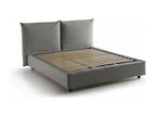 Lit double Dormeva Lit coffre avec revêtement en tissu Made in Italy Ouverture frontale adaptée pour matelas 160x200 cm Gris DBGU91888